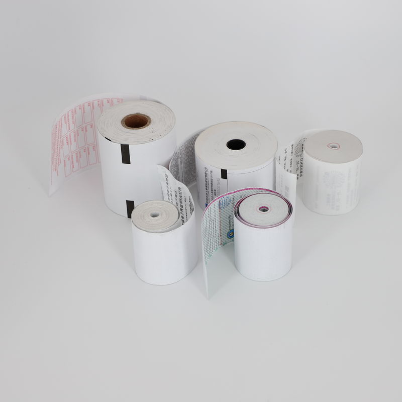 Thermal ATM Cash Register Rolls with High Smoothness And Whiteness Black Image