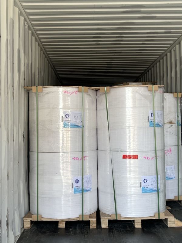 White Wood Pulp Jumbo Thermal Paper Roll A GRADE For Ultrasound Paper
