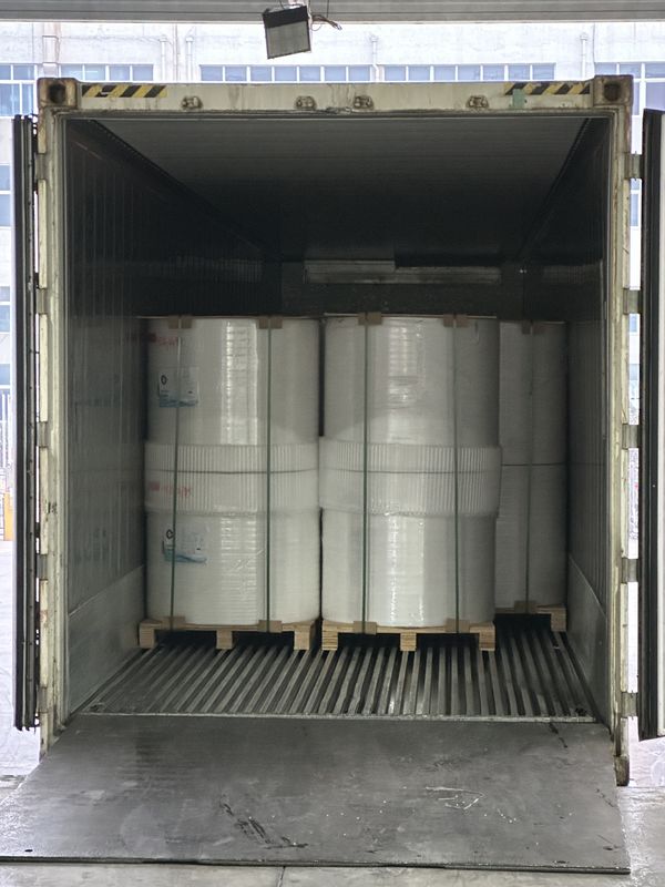 100% Virgin Wood Pulp Black image 45/48/55gsm Jumbo Thermal Paper Roll for printing