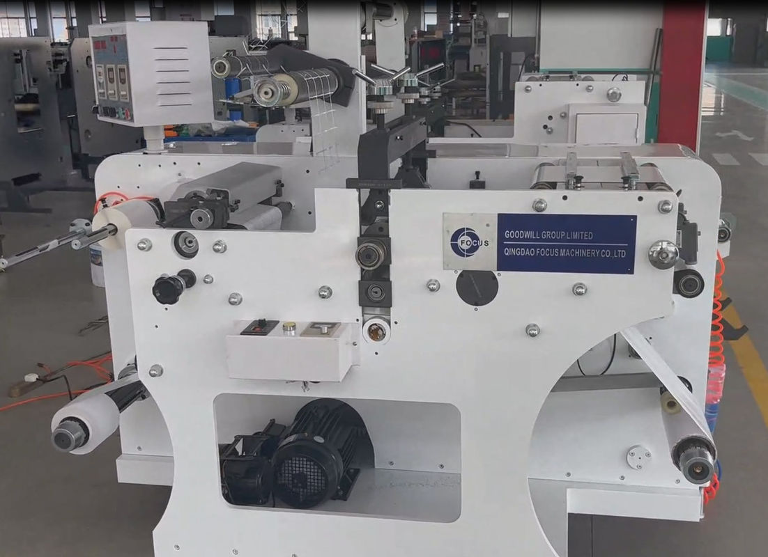 High Precision Blank Adhesive Labels Slitting and Die Cutting Machine 70m/min