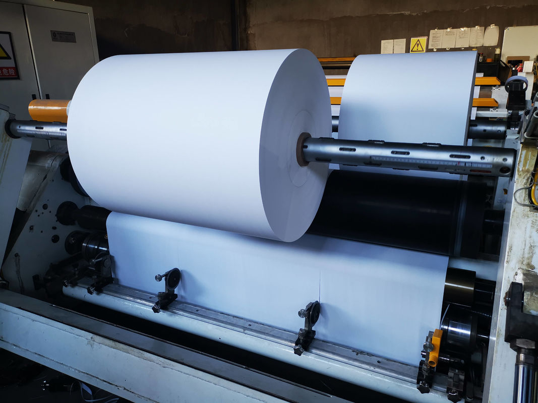 250gsm 3 Phase Thermal Paper Slitting Machine 900mm Paper Roll Slitter Rewinder