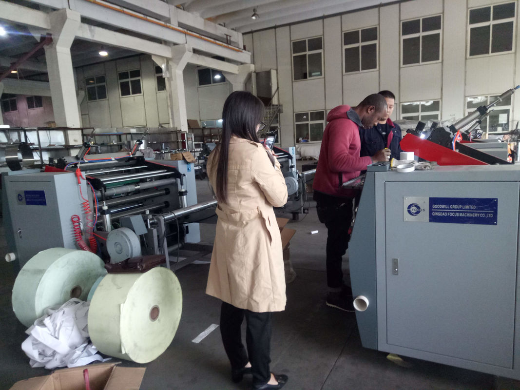100m/Min 1000mm 120gsm  Thermal Paper Roll Slitting And Printing Machine