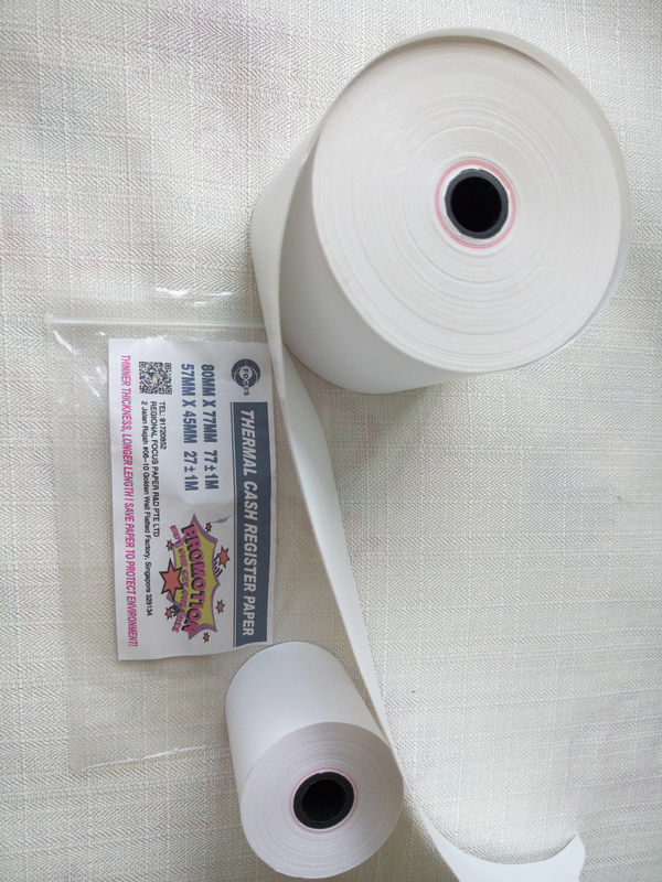 BPA Free Oil Resistant Jumbo Thermal Paper Roll with 5+ Years Image Life for POS Receipts